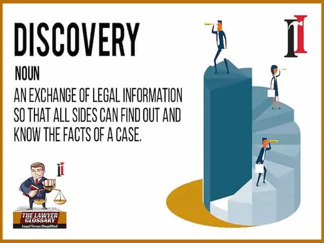 Discovery legal definition.
