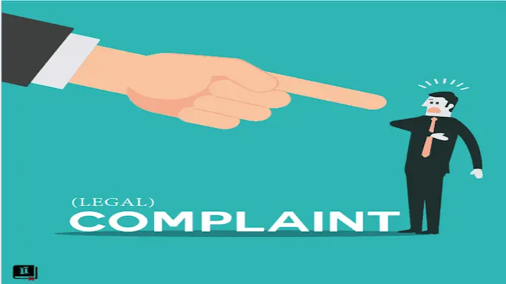 Filing a complaint.