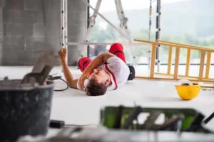 Man fell off a ladder