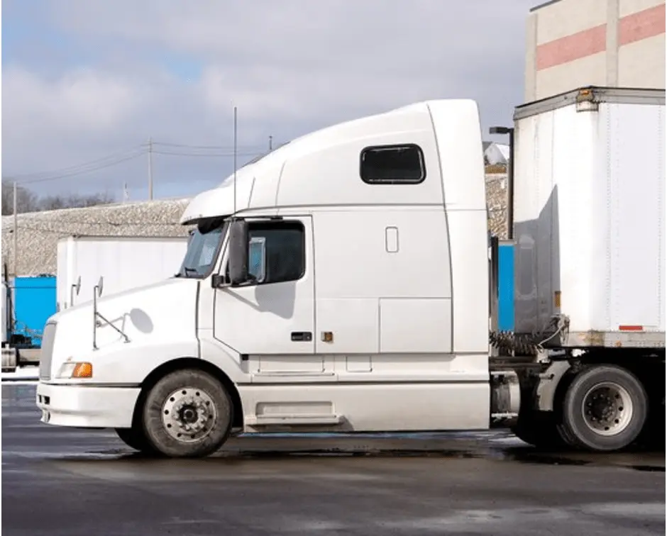 White truck cab