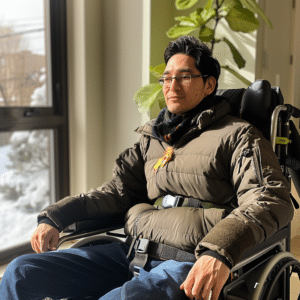 Man in wheelchair